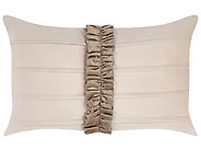 Koristetyynysetti 2 kpl BELLE 30 x 50 cm Sametti Vaaleanbeige Hillitty_1168720
