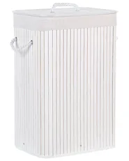 Laundry Basket KOMARI Bamboo White 72 L_849013