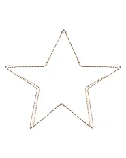 Joulukoristesetti 2 kpl LED-valo ITALLA 30/38 cm Tähti Kulta_1163741