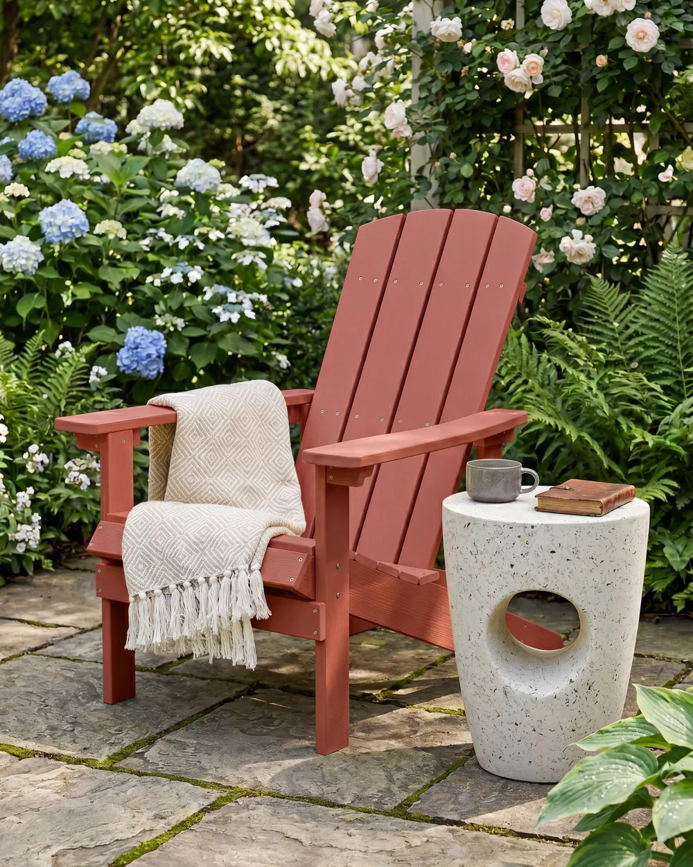 Garden Chair ADIRONDACK Red