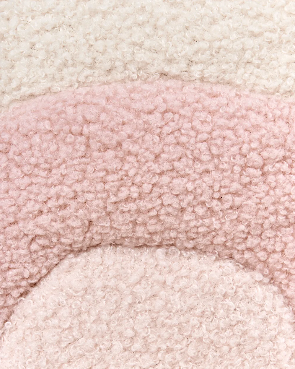 Kids Armchair Rainbow OMBO Boucle Pastel Pink_977425