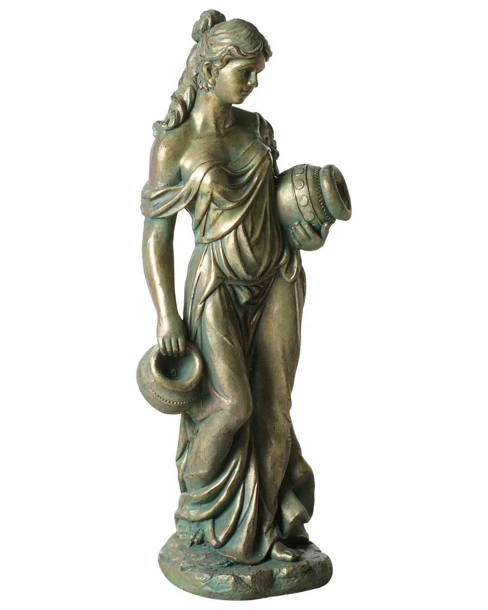 Garden Statue TRYPOLIS Woman Green