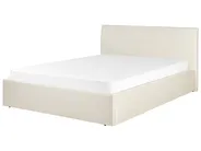 Ottoman Bed ORBEY Fabric Light Beige 140 x 200 cm (EU Double)_906913