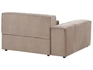 Modular Corner Sofa 3 Seater HELLNAR Fabric Light Brown Left Hand_912306
