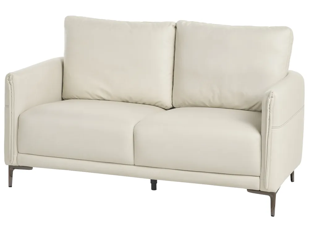 Living Room Set 6 Seater CILENS Fabric Light Beige_1117298