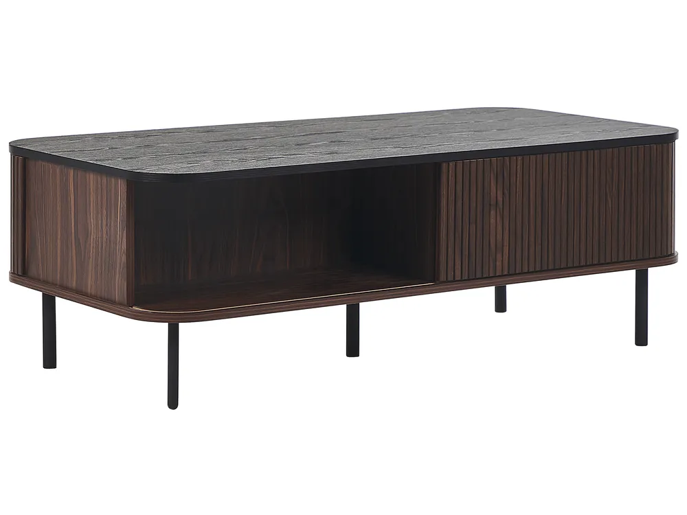 Coffee Table JOSE with Storage Dark Brown_832920