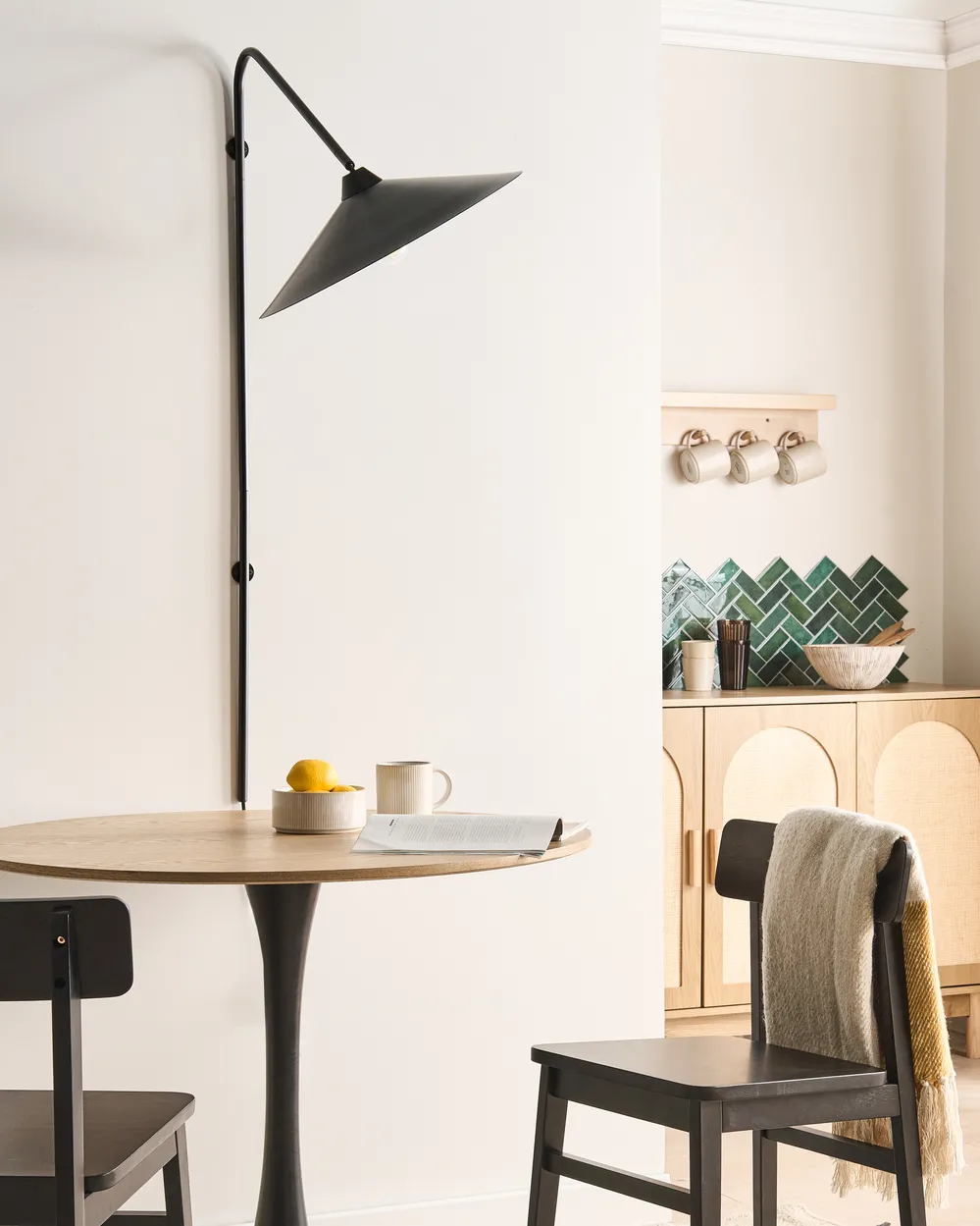 Wall Lamp NENTON Metal Black_1036559
