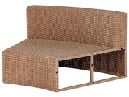 Garden Lounge Set with Table 9 Seater SEVERO PE Rattan Beige_904442