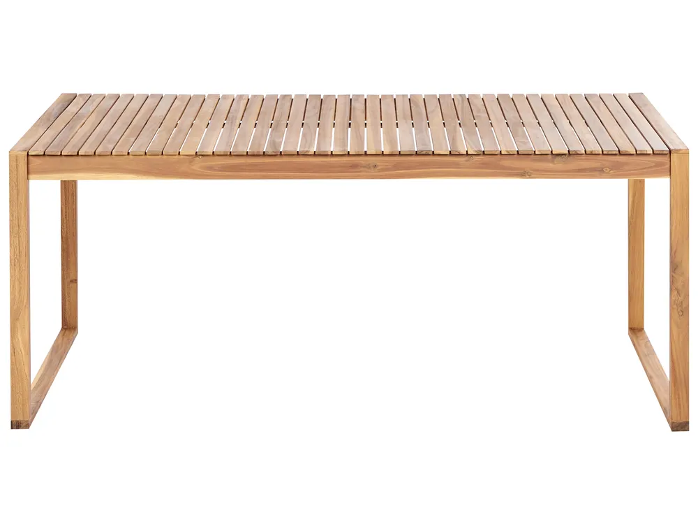 Garden Dining Table SASSARI II 180 cm 90 cm Certified Acacia Wood Light Brown_923724