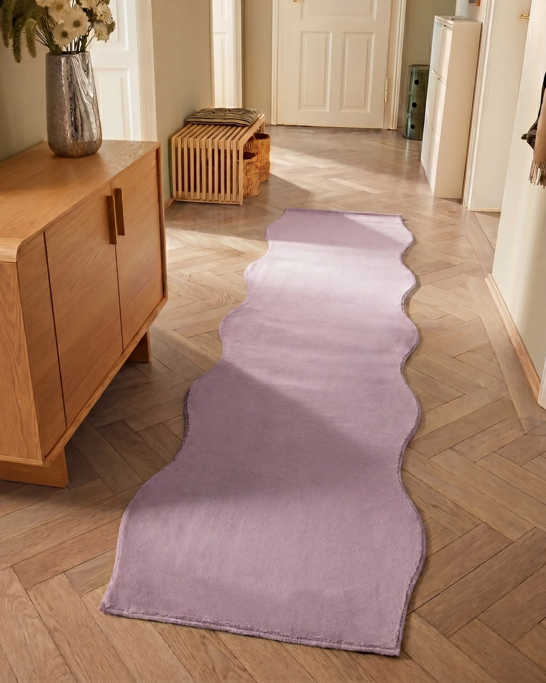 Rug DAWA Light Violet 80 x 300 cm_1100992