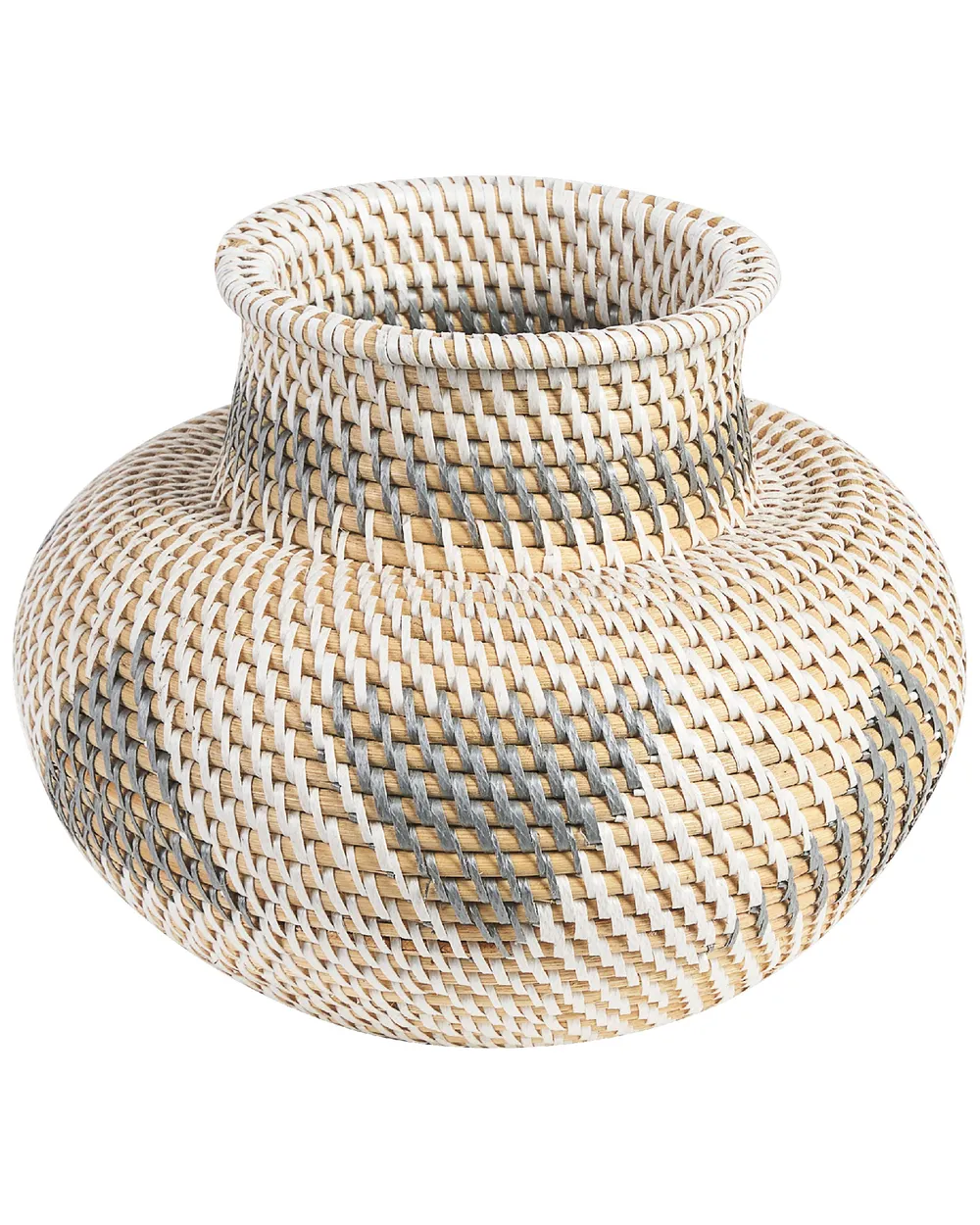 Decorative Vase ASAHAN 22 cm Rattan Natural