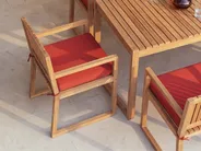 Set of 8 Garden Chair Cushions SASSARI PREMIUM 46 x 46 cm Red_990902