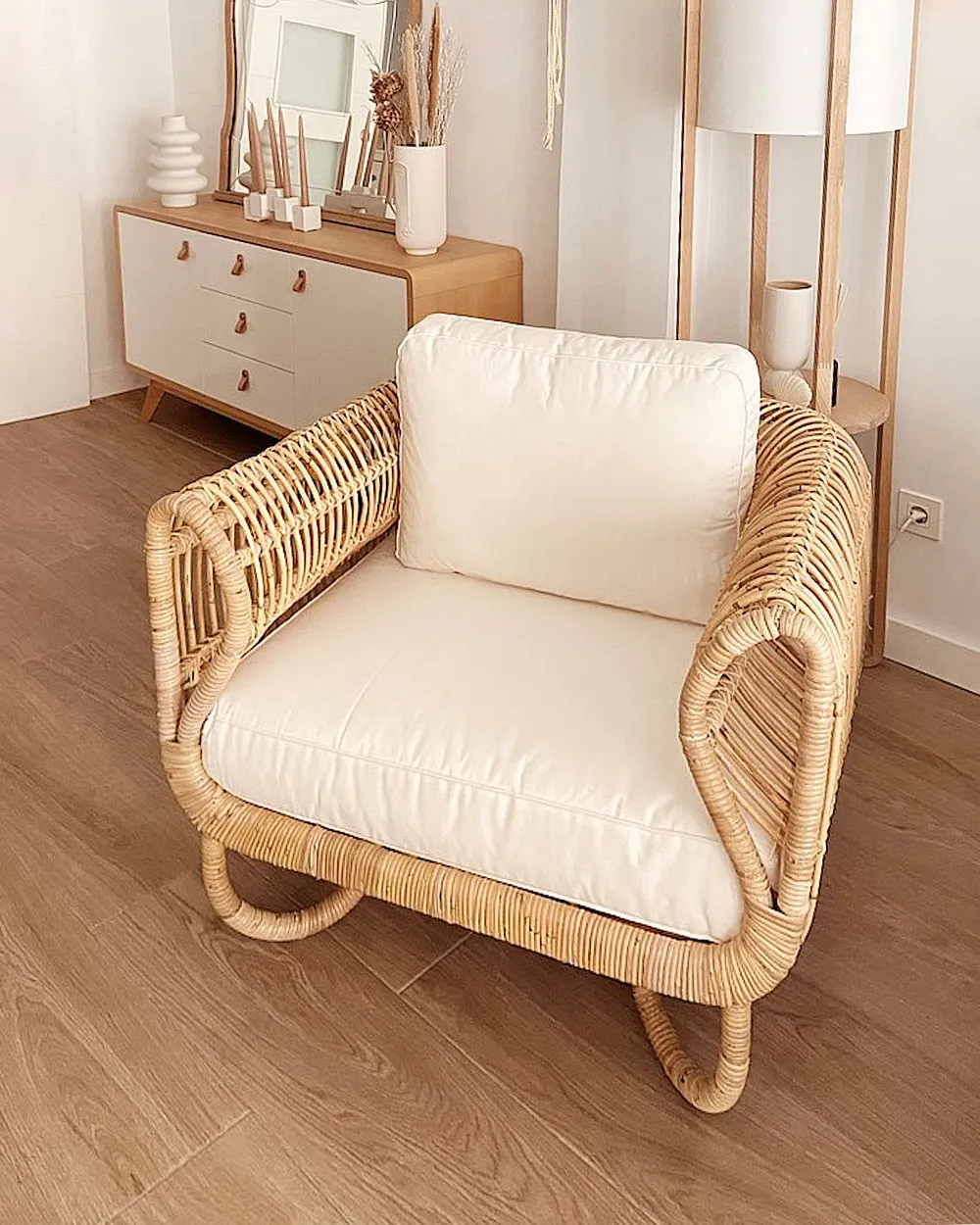 Garden Armchair DOLCEDO Rattan Natural_885292