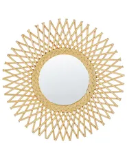 Wall Mirror TAGOLU 60 cm 60 cm Rattan Natural_822181