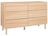 6 Drawer Chest SHARPE Light Brown_916280