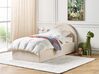 Kids Ottoman Bed ANET Velvet Beige 90 x 200 cm (EU Single)