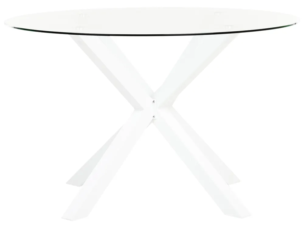 Garden Dining Set 4 Seater MALETTO/BUSSETO Metal White_956913