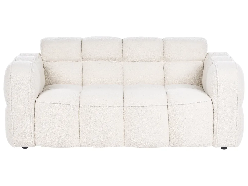Soffa 2-sits UTANA Bouclé Off-White_1057364