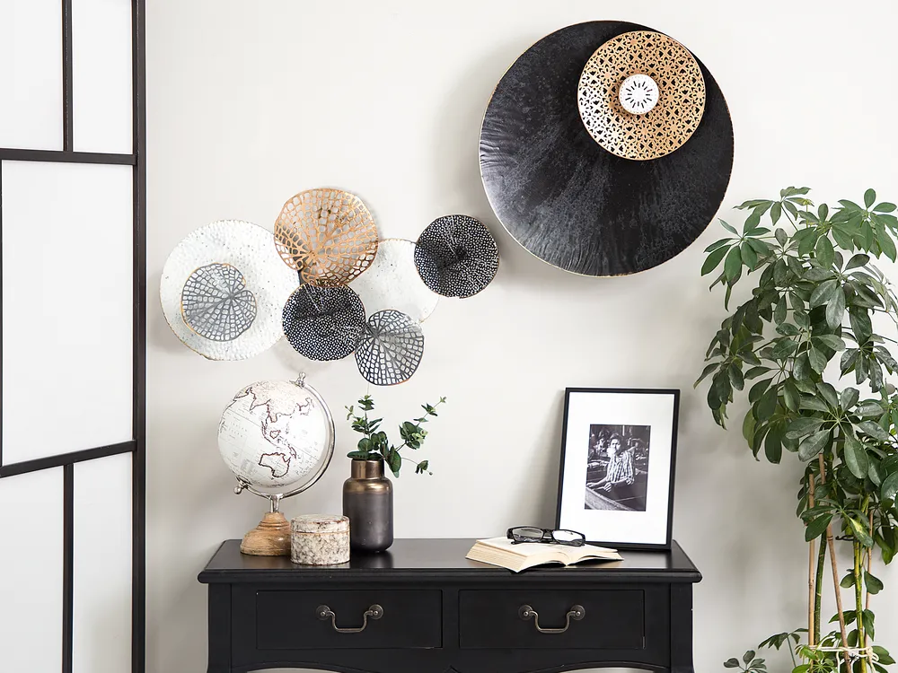 Wall Decor RUBIDIUM Metal 49 cm Black