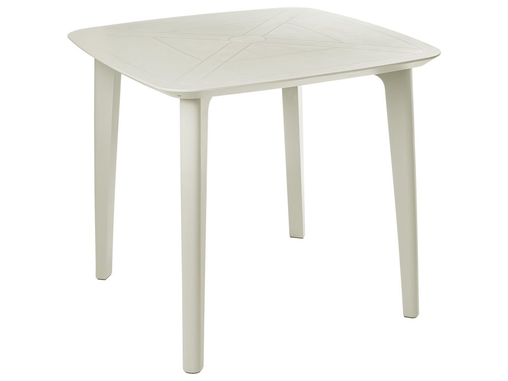 Spisebord til hagen SORICO 86 cm 86 cm Lys beige