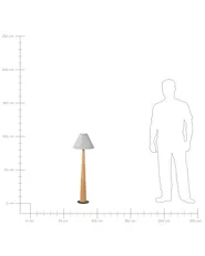 Floor Lamp ALIGIDE Wood Natural_1016935