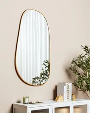 Wall Mirror VERNAIS 60 cm 110 cm Metal Gold_915521
