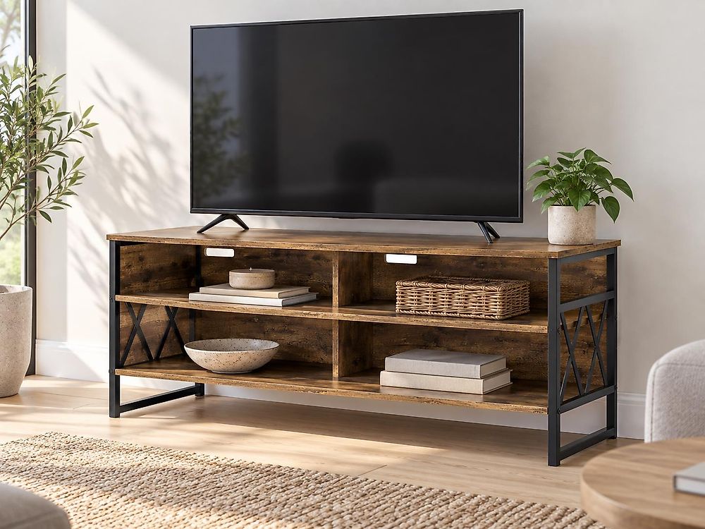 TV Stand CARLISLE Dark Brown