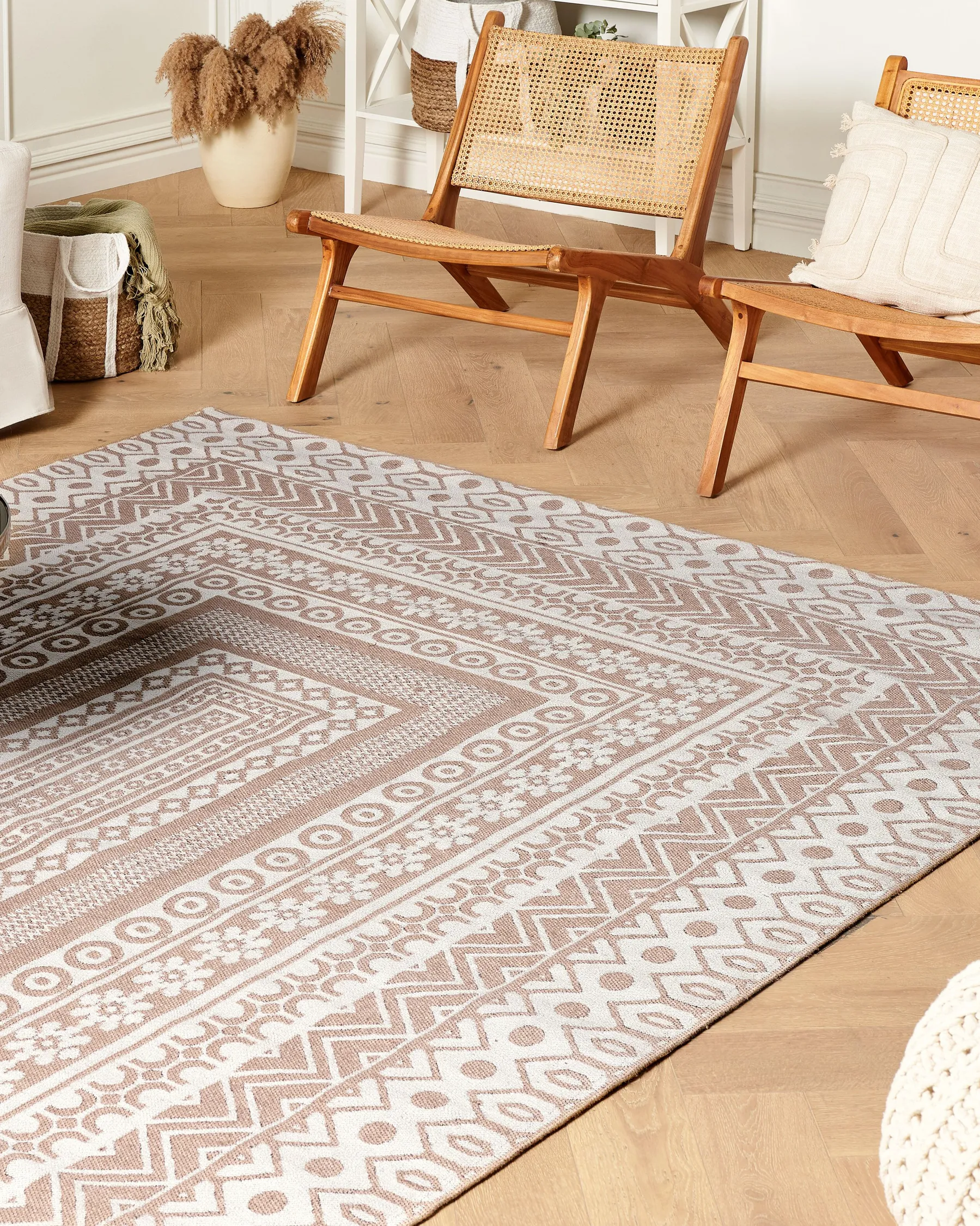 Rug BAGLAR White 200 x 300 cm Jute_853538