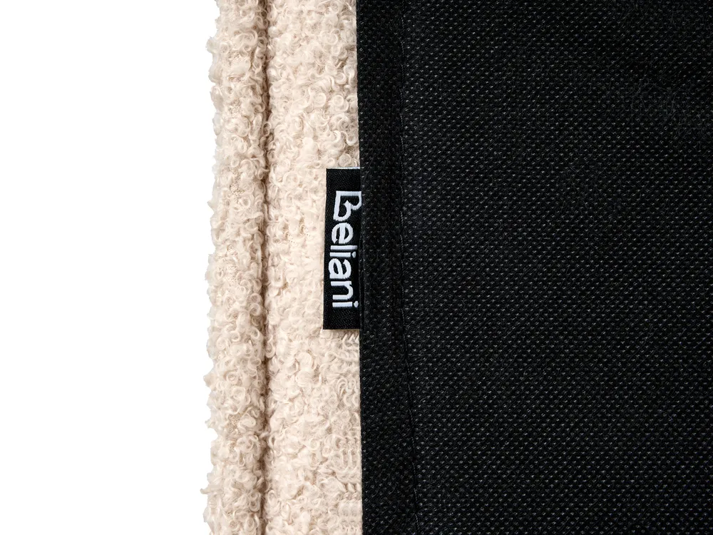 Säng med lamellram Bouclé LIMANTON 180 x 200 cm Beige_971506