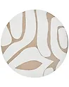 Matto HARTZ Beige/valkoinen ø 160 cm