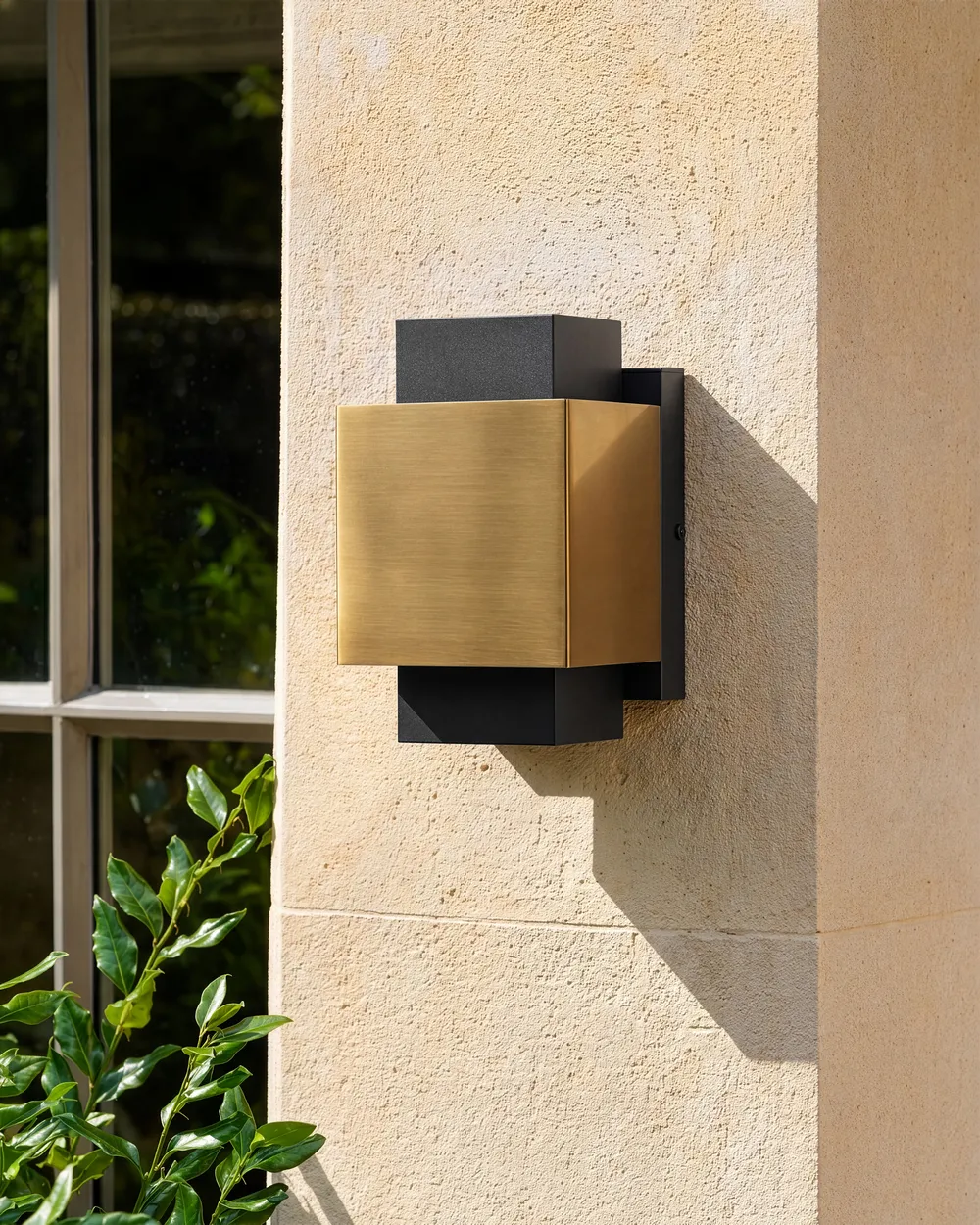 Outdoor LED Wall Light TIMOK Brass_1100006