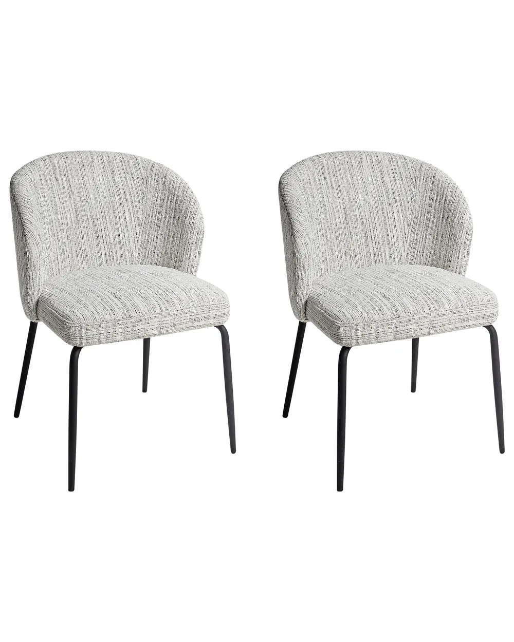 Set med 2 matstolar ZANA Vit_996735