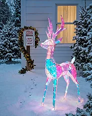 Ulkokoriste LED-valo HALSUA 76 cm Poro Monivärinen_1175569