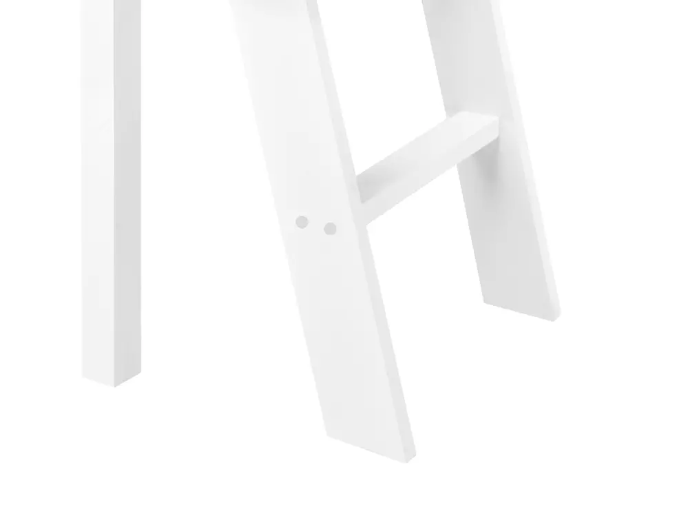 Mid Sleeper Bed Pine Wood ASCOUX 90 x 200 cm (EU Single) White_962454