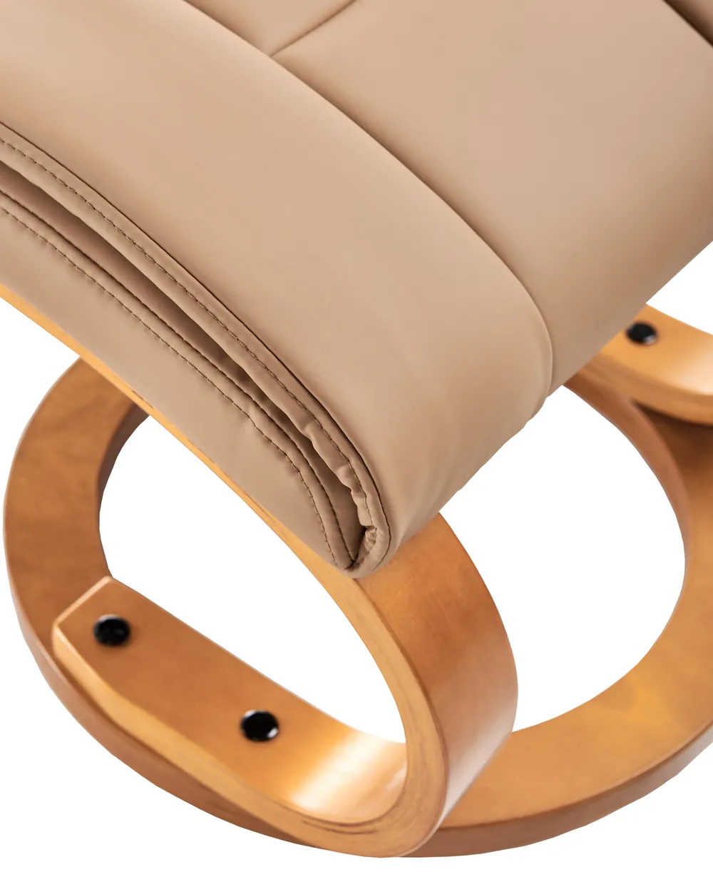 Massagestol FORCE med fotpall Konstläder Sandbeige_697900