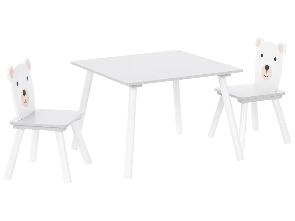 Kids Table with Chairs MIMILI White