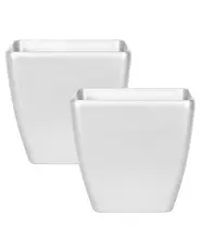 Set med 2 växtkrukor ASTRAS 42 cm Silver_860162