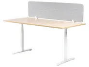Skiljevägg för skrivbord ZIGGY 160 x 40 cm Ljusgrå_1015435