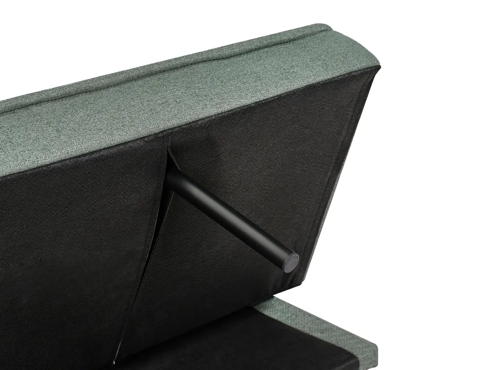 Sofa Bed 3 Seater SILJAN Fabric Green_968718