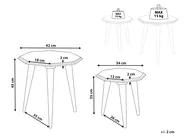 Set of 2 Side Tables KANRI Light Blue_852201