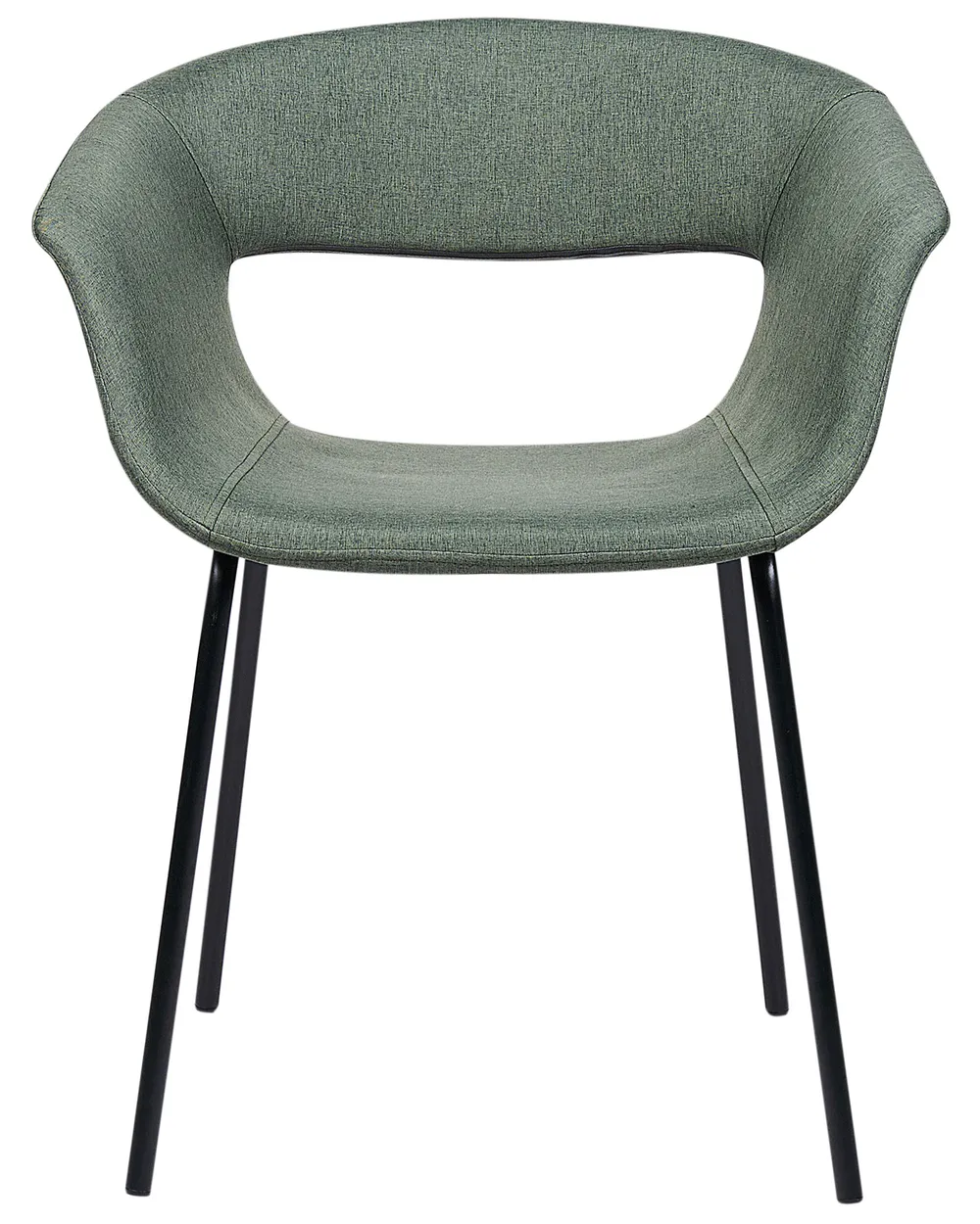 Set of 2 Dining Chairs ELMA Dark Green_884599