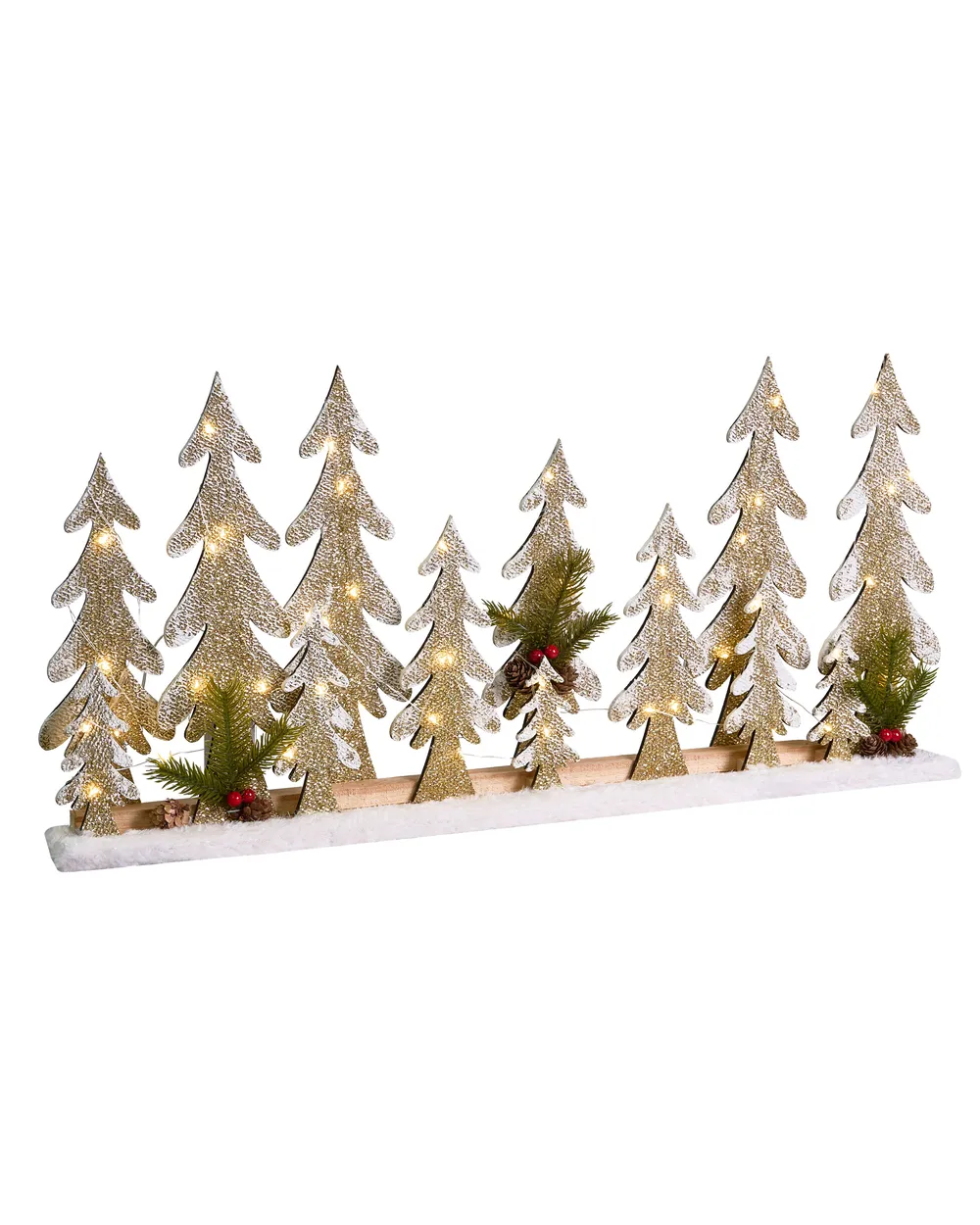Christmas Decoration LED ORIVESI 30 cm Christmas Tree Light Brown