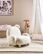 Barnfåtölj Kanin KANNA Bouclé Off-White_886901