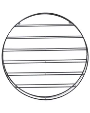 Wall Mounted Wine Rack ANNACOTTY Metal Black_999899