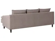 Corner Sofa 3 Seater ELVENES Velvet Taupe Left Hand_966854