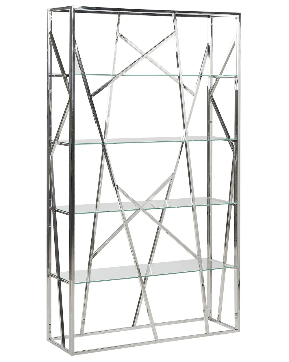 4 Tier Shelving Unit HOXIE 175 cm Metal Silver