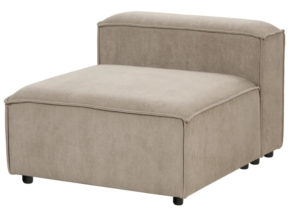 Modular Corner Sofa 4 Seater ARDAL Corduroy Light Brown Left Hand_940720