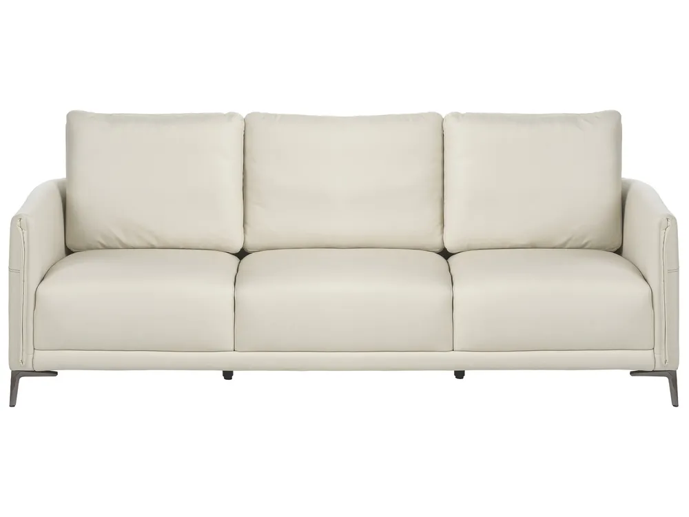 Living Room Set 6 Seater CILENS Fabric Light Beige_1117287