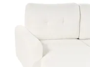 Hörnbäddsoffa 3-sits SIRO med förvaring Bouclé Off-White Högervänd_894719