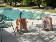 Set of 4 Garden Stools KARAVOS Multicolour_1027170